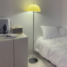 레나에너지 LED 아크릴 머쉬룸 장스탠드 150cm, 크림버터