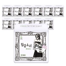 청담소녀 팬티라이너, 롱, 20개입, 12개
