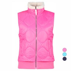 luxgolf 女款人造毛皮領防風鋪棉背心 LB4A512W