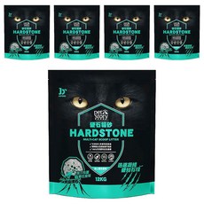 pet story 寵物物語 HARD STONE 硬石貓砂, 高山雪松香味, 12kg, 5袋