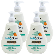 babydove 孩童保濕舒緩乳液 無香 384ml, 4瓶