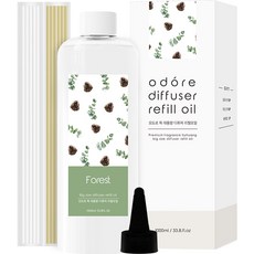 오도르 특대용량 디퓨저 리필오일, 포레스트, 1L, 1개