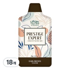 키라니아 새치 염색제 30g, 다크브라운, 18개