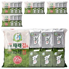 지도표성경 지도표 재래식 성경식탁김 4g x 10p + 파래김 4g x 10p, 80g, 5개