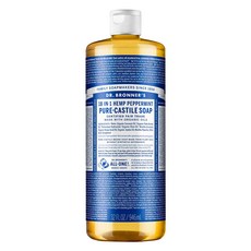 Dr.Bronner's布朗博士 薄荷清爽潔膚露, 946ml, 1瓶