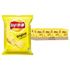 Lay's 樂事 洋芋片 美國經典原味, 59.5g, 12包