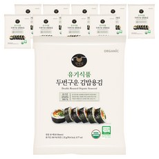 [만전김] 유기식품 구운 김밥김 10p, 22g, 10개