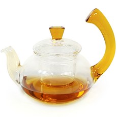 선미그린 반달손잡이 노랑색다관, 노랑색, 300ml, 1개