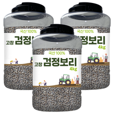 대구농산 고창 검정보리쌀, 4kg, 3개