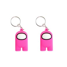 DAEHAN Among Us 鑰匙圈 AM-A, 粉紅色, 2個
