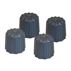 de Buyer 畢耶 不沾烘焙系列 不沾可麗露模 4入, 1個