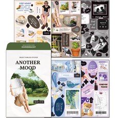 DASH AND DOT 風景圖案貼紙組 5入, 1組, 01 早午餐咖啡廳款+02 慵懶的早晨款+03 黑白城市款+04 藝術畫廊款+05 熱愛事物款