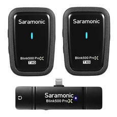 Saramonic 楓笛 Blink500 ProX Q4 一對二 2.4GHz無線麥克風系統 適用於iPhone/iPad, 1組