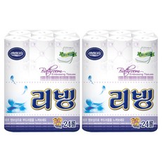 Living SOFT TISSUE 無螢光捲筒衛生紙 2層, 24入, 2個, 50m