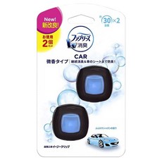 febreze 風倍清 汽車空調出風口專用W消臭香氛夾式空氣芳香劑, 1組, 柔和皂香淺藍