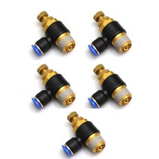 一鍵式接頭 閥門 氣動接頭 聚氨酯軟管 NSC12-03, 5個