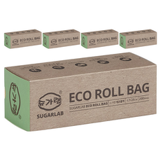 슈가랩 에코롤백 17 x 25 cm, 소(S), 200개입, 5개
