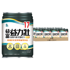 益富 益力壯 17 原味 營養均衡完整配方, 250ml, 24罐