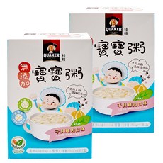QUAKER 桂格 寶寶粥 干貝雞肉 無添加 6個月以上 4包, 600g, 2盒