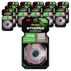 3M Scotch 外牆用泡棉雙面膠帶 12mm x 1.5m, 12個