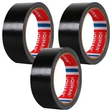다다 고점도 강력 면 테이프 30mm x 20m, 검정색, 3개