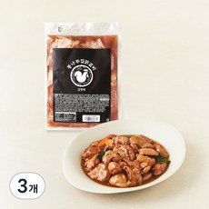 통나무집닭갈비 국내산 닭다리살로 만든 간장맛 앙념육, 500g, 3개