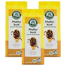 LEBENSBAUM Preffer Schwarz混合胡椒粒, 3個, 50g