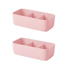 네이처안 3단 플라스틱 속옷 정리함, 핑크, 2개