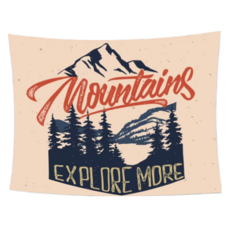 Wild Peak 野峰 露營美學風格掛布 多種戶外潮流配色可選, 200 x 150cm, O款, 1件