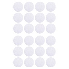 BEEBUYONE 地毯地毯完美固定魔鬼氈貼 2種組 白色圓形 5.3cm, 24套
