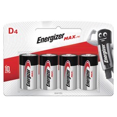 Energizer 勁量 Max D 電池, 1套, 4入