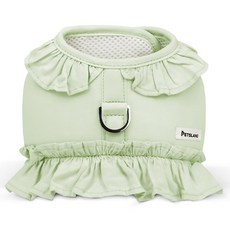 PETSLAND 狗狗 Luna 荷葉邊胸背帶, 哈密瓜綠