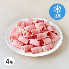 [로켓프레시]만능 대패 삼겹살 (냉동), 1kg, 4개