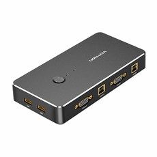 VEnTIOn 威迅 DBE 系列 VGA 二進一出 KVM切換器 1920x1440@60Hz, 單一商品, 1盒