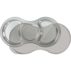 不鏽鋼3格餐盤, 混色, 單品