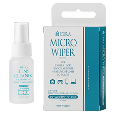 蔵CURA 光學透鏡專用清潔噴霧 50ml + 細纖維拭鏡紙 50張, 1組, CLCS-050 + CP-100