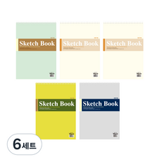 희망노트사 전문가용 화이트 내지 스케치북 랜덤발송 5p, 4절, 9매, 6세트