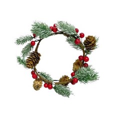 MODACore 摩達客 刷雪紅果小花圈, 多色, 1個