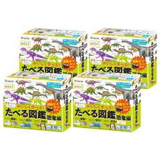 Kracie 葵緹亞 親子DIY食玩 恐龍圖鑑款, 恐龍模型盤4種+圖鑑卡9種, 4盒