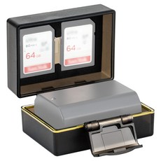 JJC 소니 A7C2 A7M4 NP-FZ100 카메라 배터리 SD카드 보관 케이스, BC-2NPFZ100, 1개