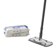 comet 棒拖把+濕拖把清潔布30張2包, 1組