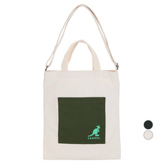 캉골키즈 아동용 박스 로고 면 에코백 OF 0004