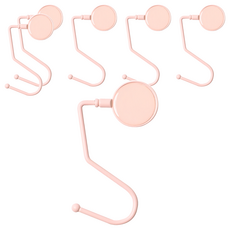 小麥購物 莫蘭迪桌邊掛鉤 G789 29g, 櫻花粉, 6個