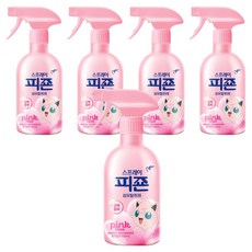 피죤 스프레이 강력 섬유탈취제 핑크로즈, 430ml, 5개