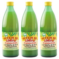 EUROFOOD 檸檬汁, 500ml, 3瓶