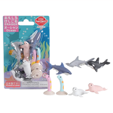 iwako 造型橡皮擦, 海洋動物 多色, 1組