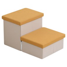 MH家居 寵物收納階梯 2層 黃色, 1個