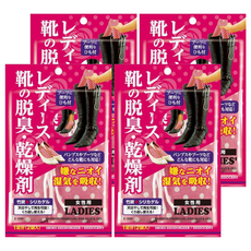不動化學 女靴脫臭乾燥劑 日本進口活性碳抗菌除臭, 70g, 4袋