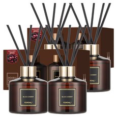 KUNDAL 昆黛爾 香氛擴香瓶 2個 + 擴香棒 10支, 黑櫻桃, 200ml