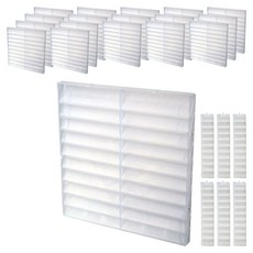 隱私保護窗簾 6 件組（25 cm)+ 2 件（5 cm), 半透明, 3組